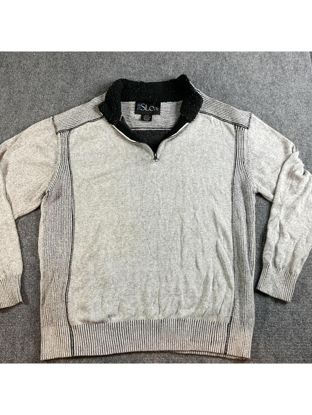 The Slope mens 1/4 zip pullover  3 XL  Textured Collar